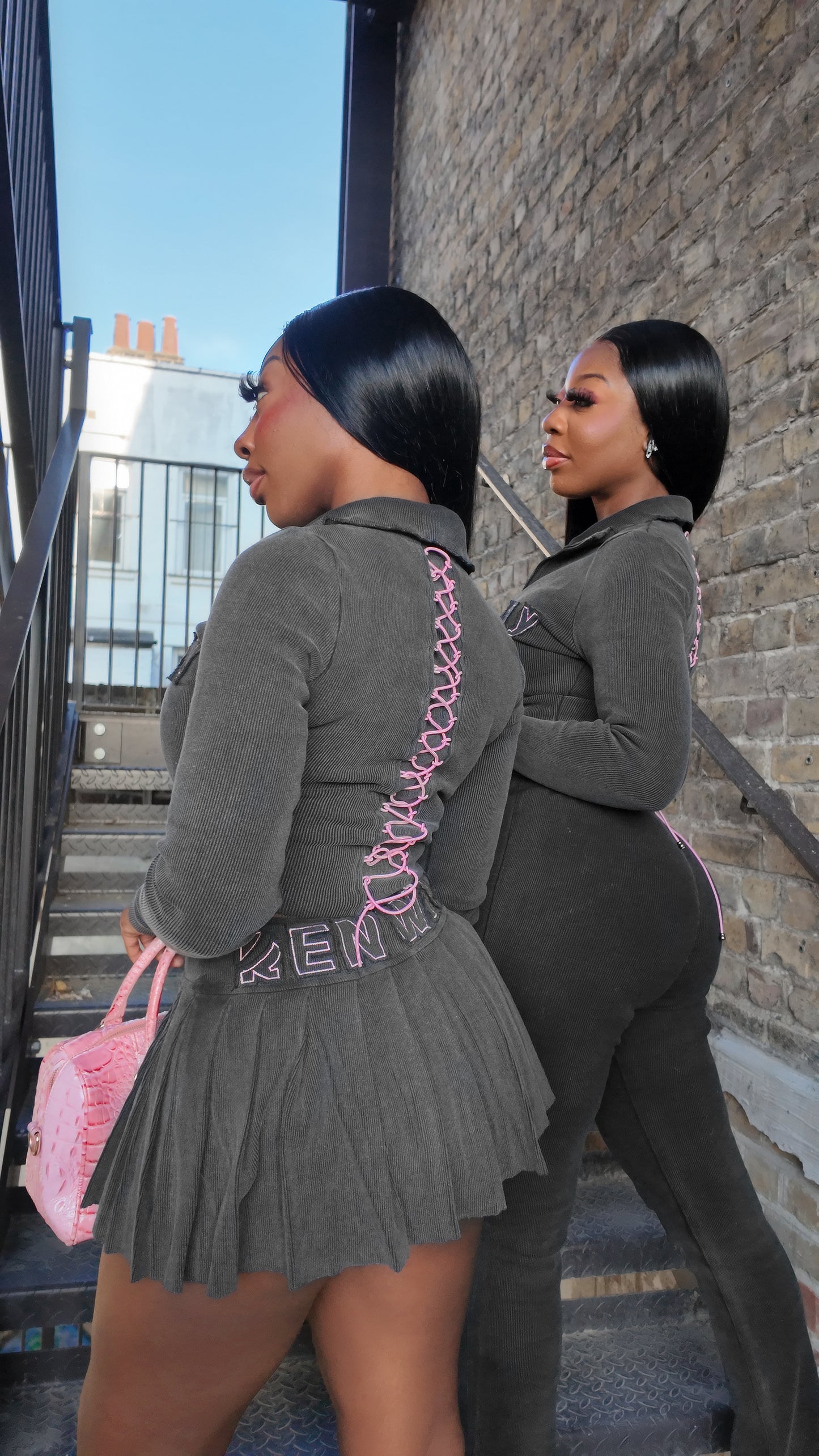 PINKPRNT 3 PIECE SUIT