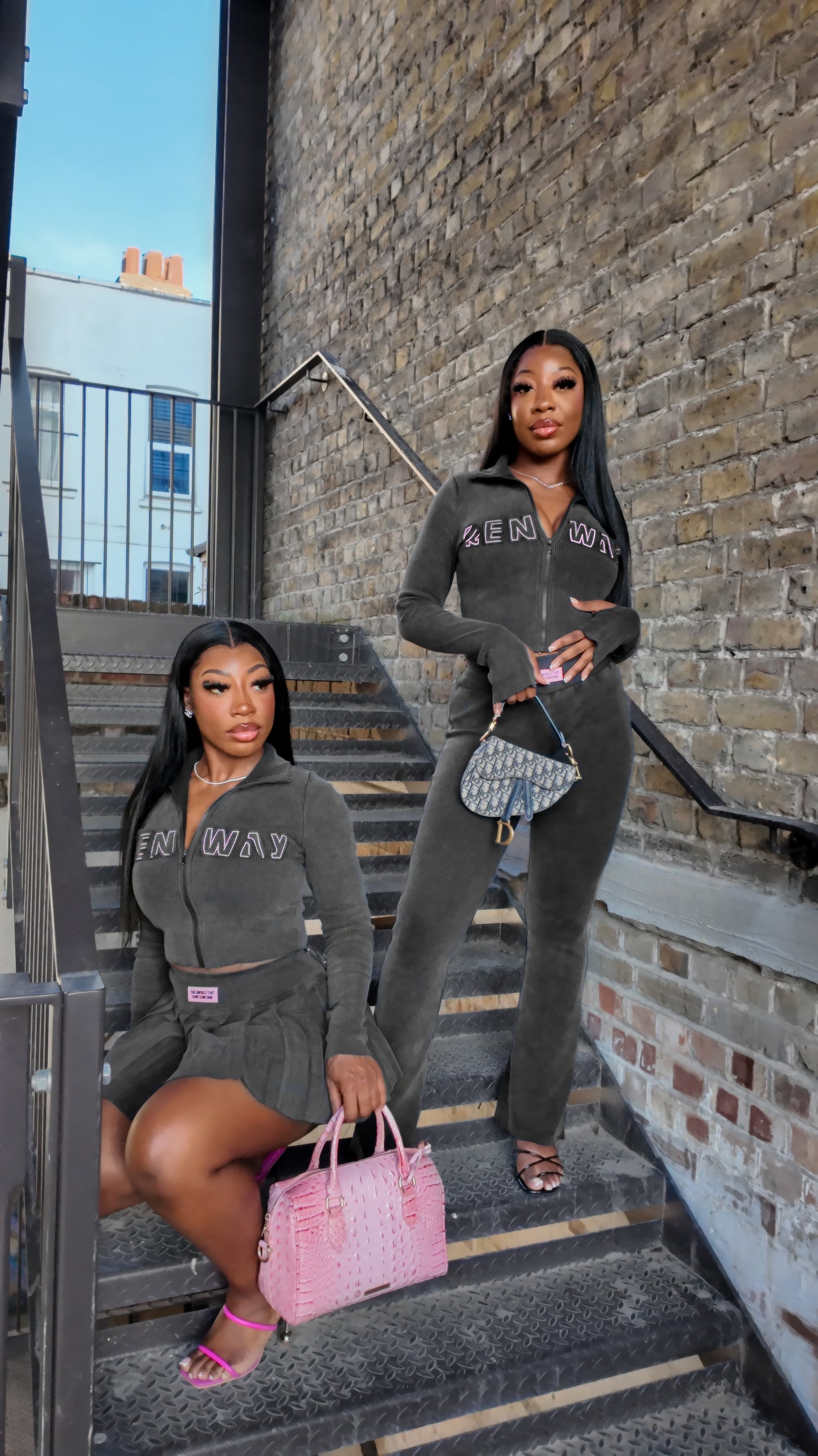 PINKPRNT 3 PIECE SUIT